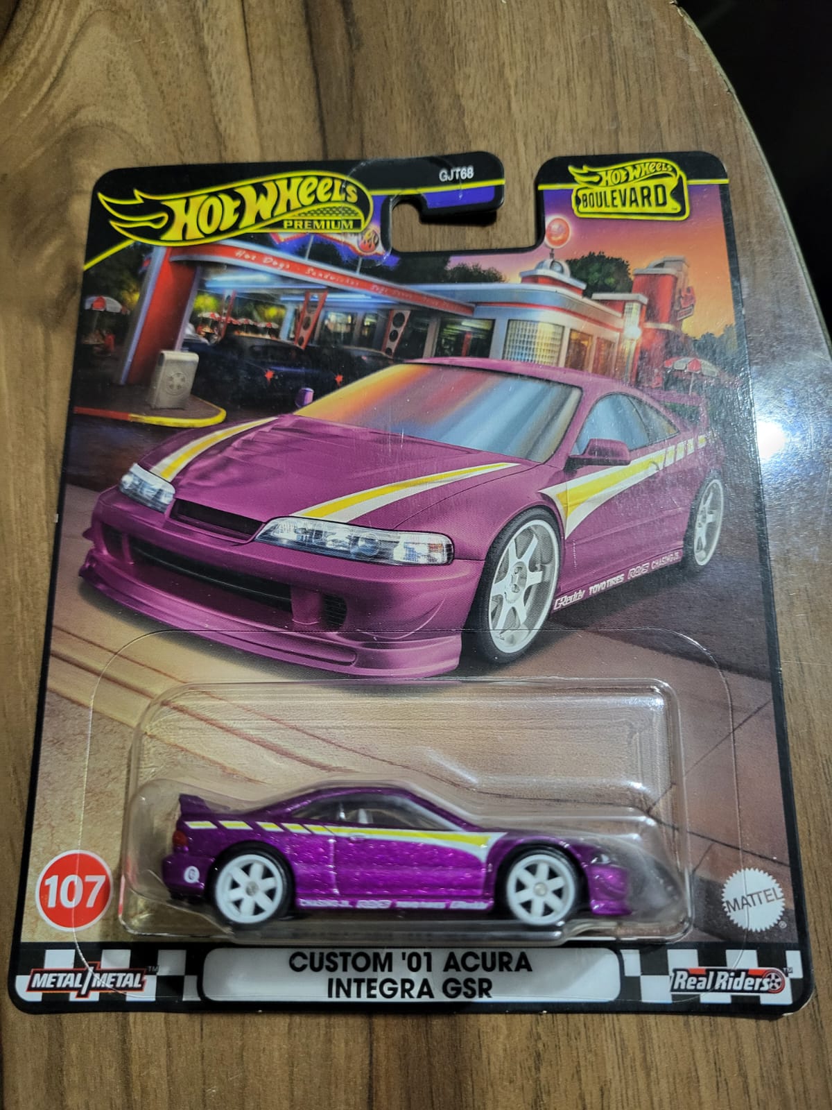 Hot Wheels Boulevard Custom '01 Acura Integra GSR – Premium | Real Riders | Metal/Metal
