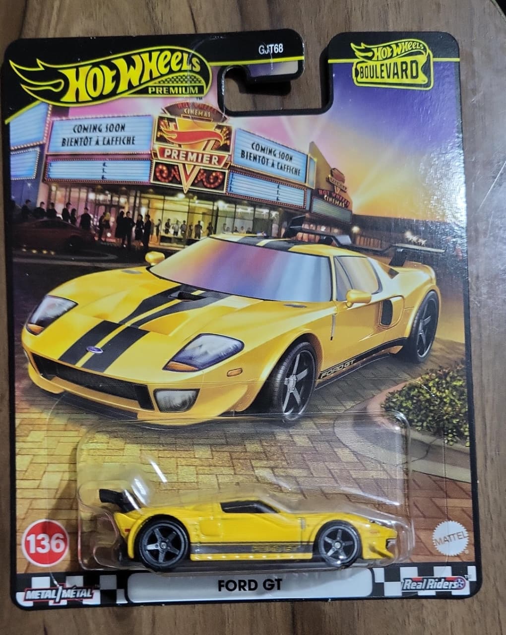Hot Wheels Boulevard Ford GT – Premium | Real Riders | Metal/Metal