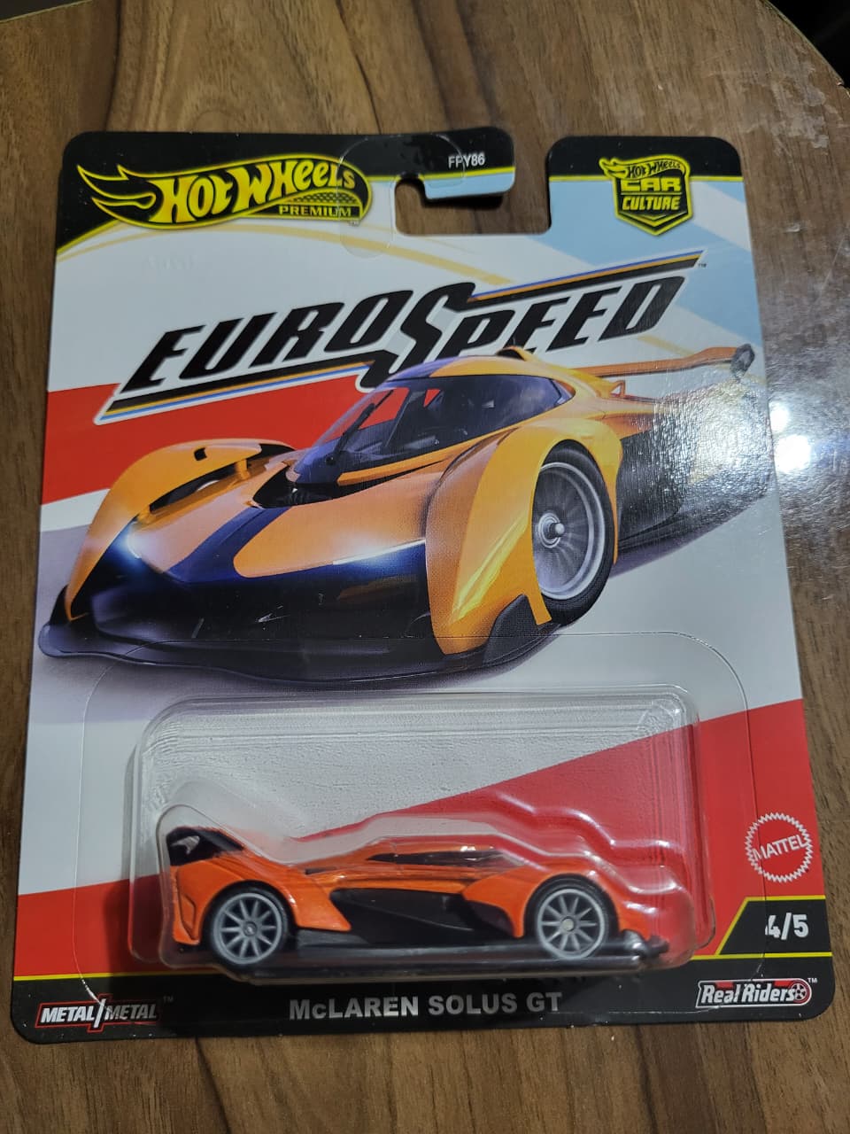 Hot Wheels EuroSpeed McLaren Solus GT – Premium | Real Riders | Metal/Metal