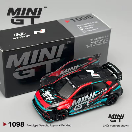 MINI GT #1098 Hyundai Ioniq 5 N MINI GT RS-01T 2025 Tokyo Auto Salon – 1:64