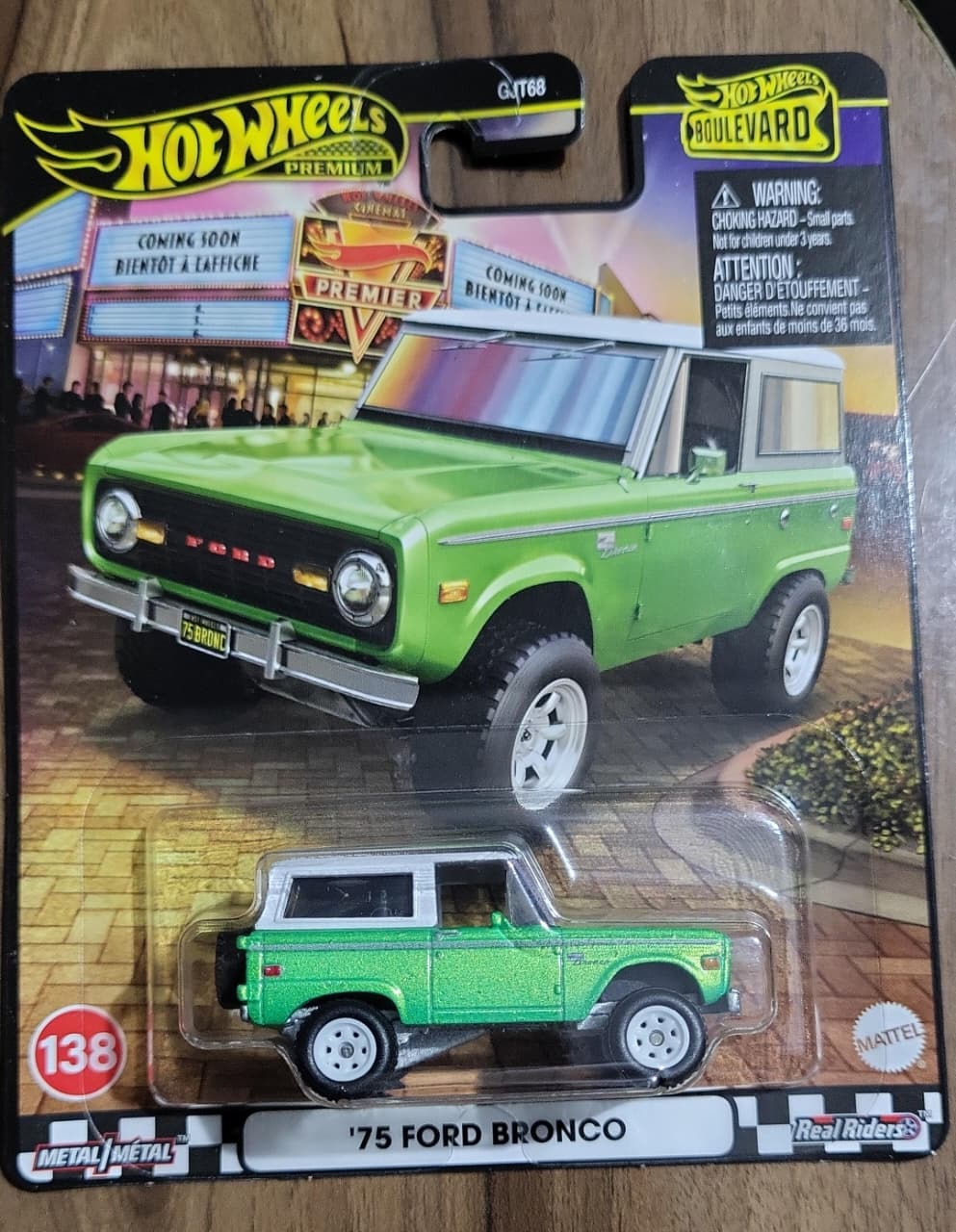 Hot Wheels Boulevard '75 Ford Bronco – Premium | Real Riders | Metal/Metal