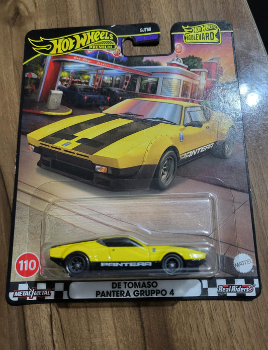 Hot Wheels Boulevard De Tomaso Pantera Gruppo 4 – Premium | Real Riders | Metal/Metal