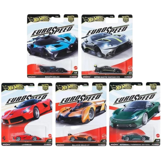 Hot Wheels Premium Euro Speed Complete Set (5 Cars)