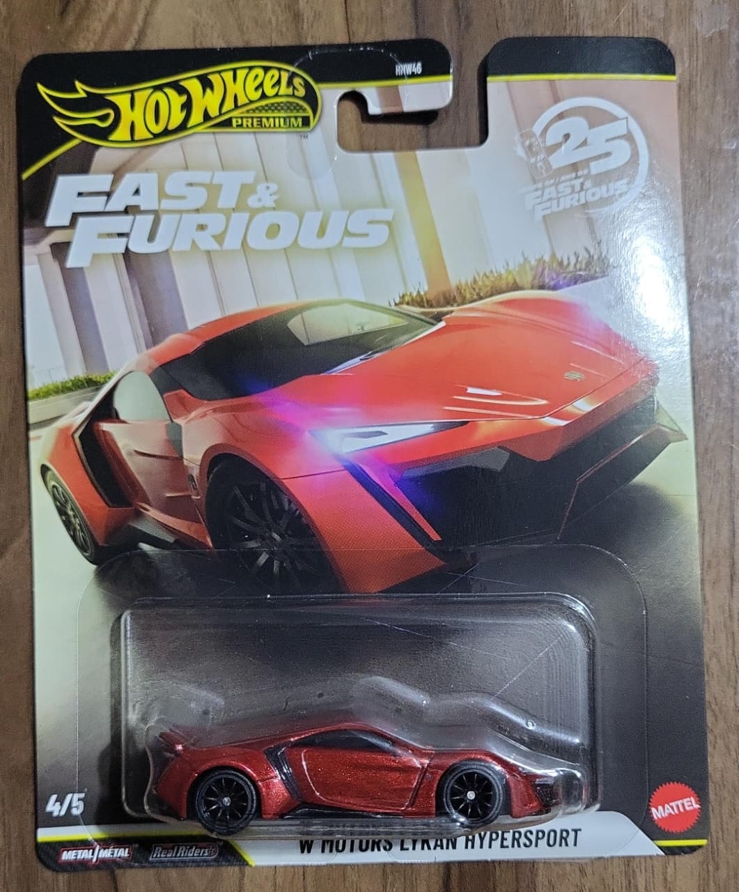Hot Wheels Fast & Furious W Motors Lykan HyperSport – Premium | Real Riders | Metal/Metal