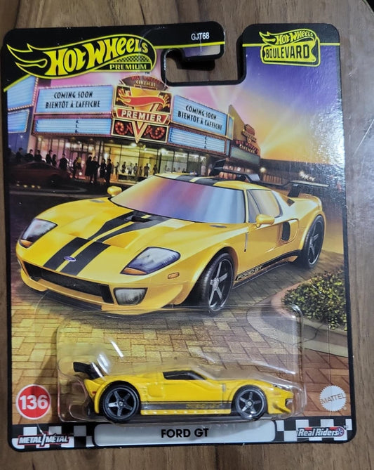 Hot Wheels Boulevard Ford GT – Premium | Real Riders | Metal/Metal
