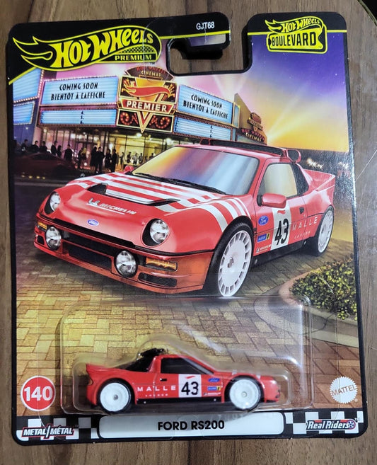 Hot Wheels Boulevard Ford RS200 – Premium | Real Riders | Metal/Metal