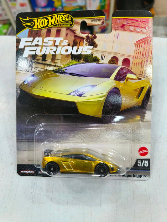 Hot Wheels Fast & Furious Lamborghini Gallardo LP 570-4 Superleggera – Premium | Real Riders | Metal/Metal