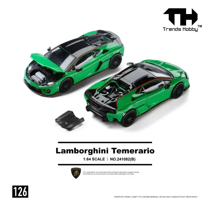 Trends Hobby Lamborghini Temerario – 1:64 Premium Diecast Model
