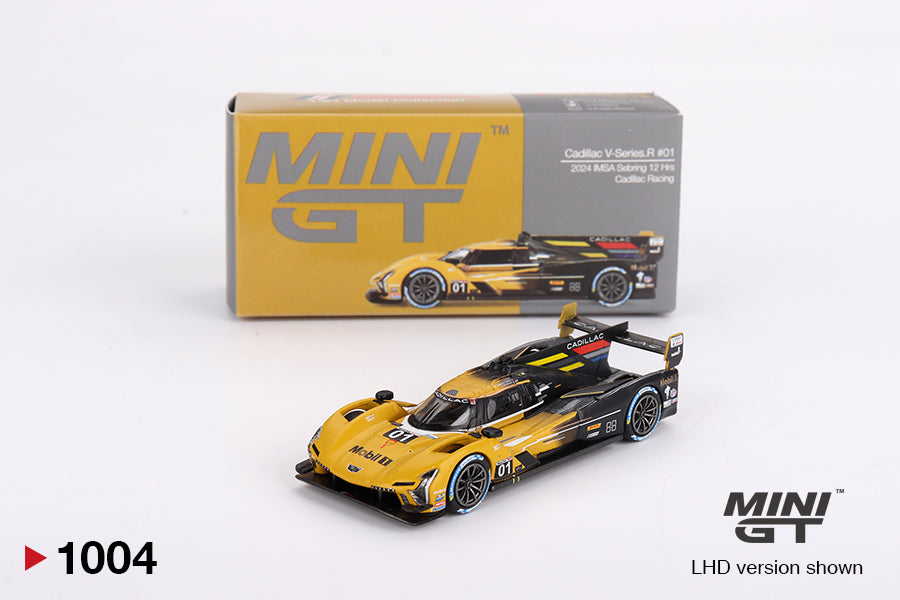MINI GT #1004 Cadillac V-Series.R #01 Cadillac Racing 2024 IMSA Sebring 12 Hrs | 1:64