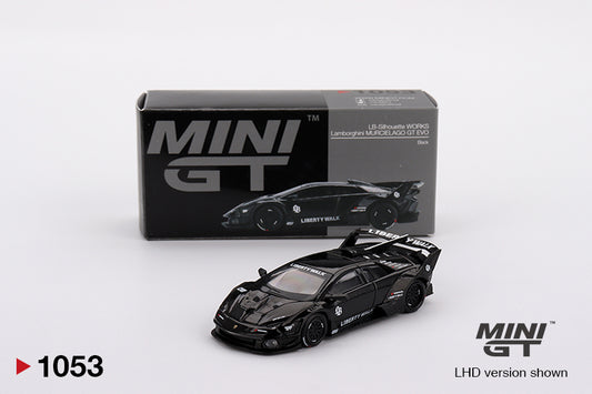 MINI GT #1053 Lamborghini LB-Silhouette WORKS Murciélago GT EVO Black – 1:64