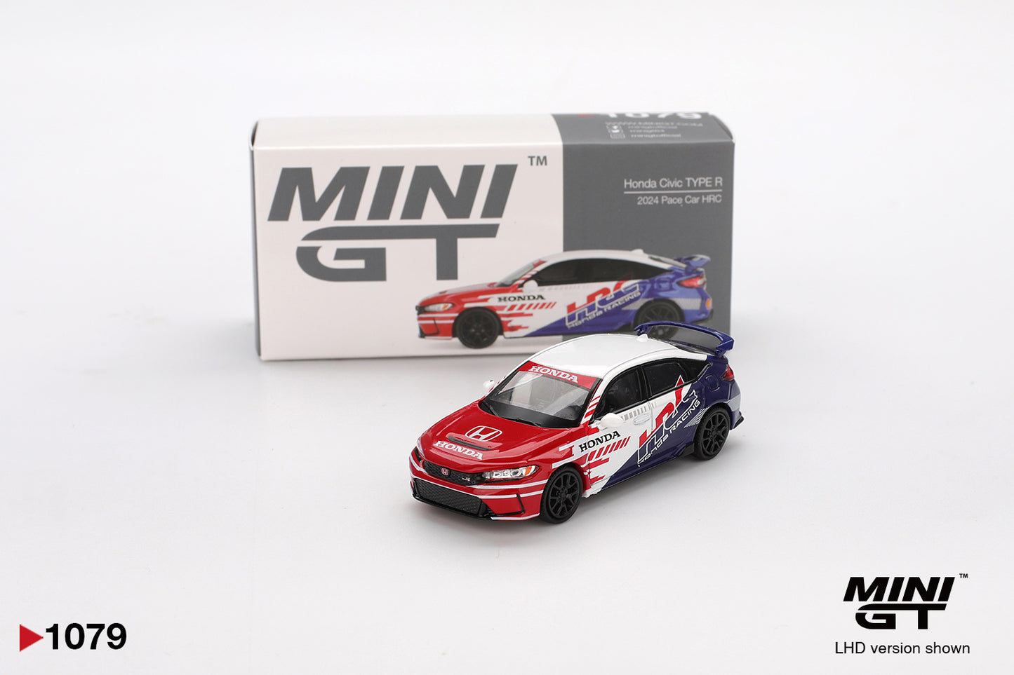 MINI GT #1079 Honda Civic Type R 2024 Pace Car HRC – 1:64 Diecast