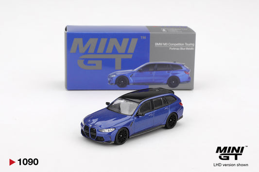 MINI GT #1090 BMW M3 Competition Touring Portimao Blue Metallic – 1:64