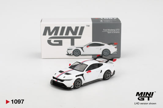 MINI GT #1097 Ford Mustang GTD Spirit of America – 1:64 Diecast