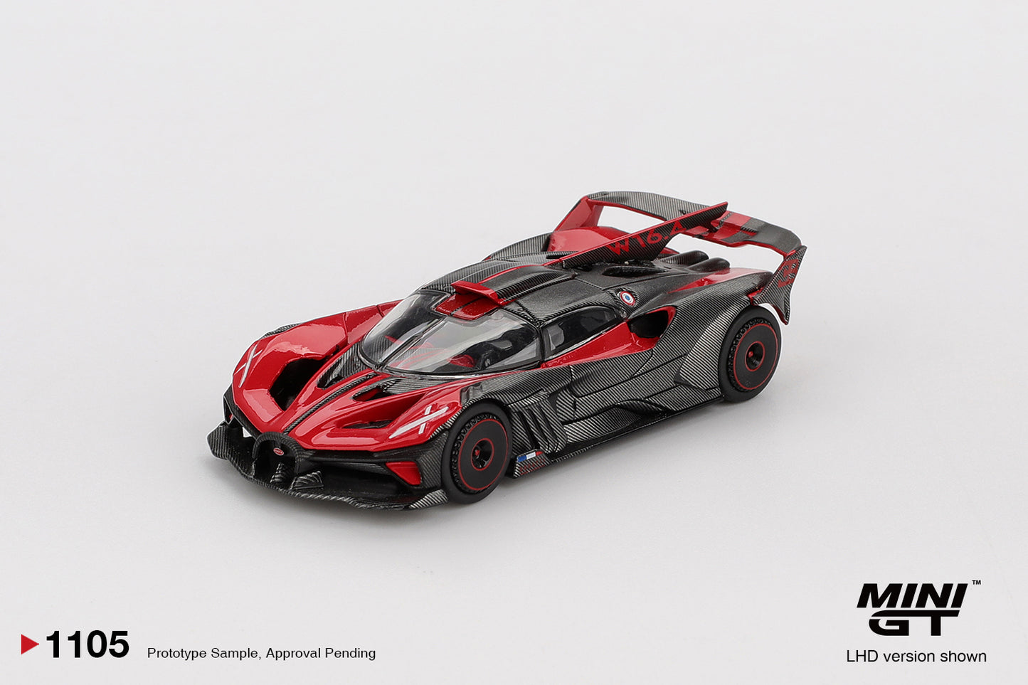 MINI GT #1105 Bugatti Bolide Red – 1:64 Diecast Model