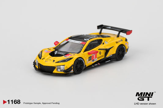 MINI GT #1168 Chevrolet Corvette Z06 GT3.R #3 Corvette Racing – 2025 IMSA Daytona 24 Hrs | 1:64