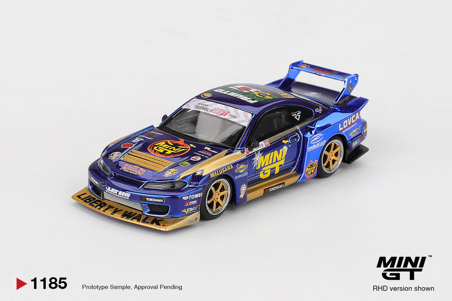 MINI GT #1185 Nissan Silvia S15 LB-Super Silhouette #555 Team MINI GT Halloween Special – 1:64 Diecast