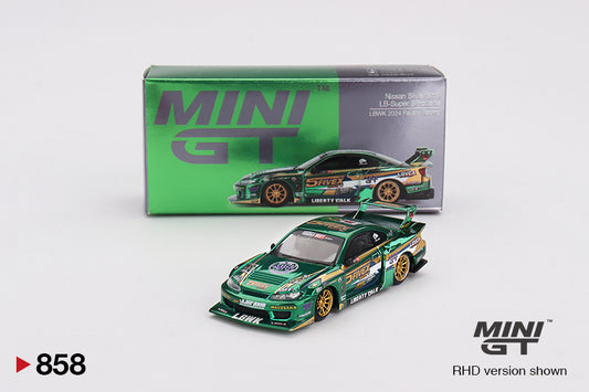 MINI GT #858 Nissan Silvia S15 LB-Super Silhouette LBWK Fausto Racing 2024 – 1:64