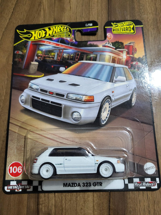 Hot Wheels Boulevard Mazda 323 GTR – Premium | Real Riders | Metal/Metal