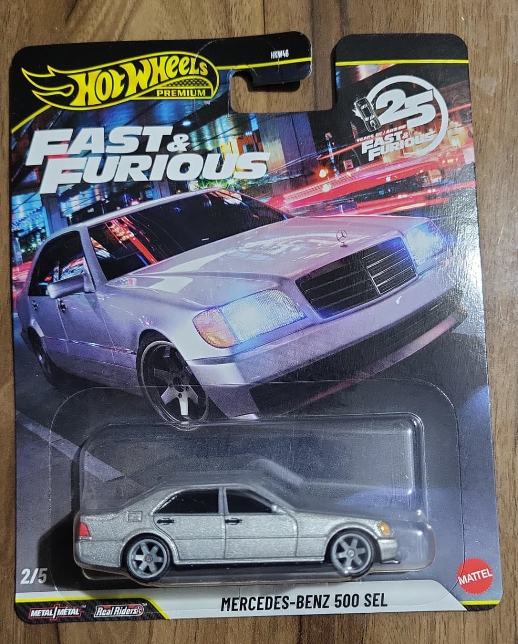 Hot Wheels Fast & Furious Mercedes-Benz 500 SEL – Premium | Real Riders | Metal/Metal