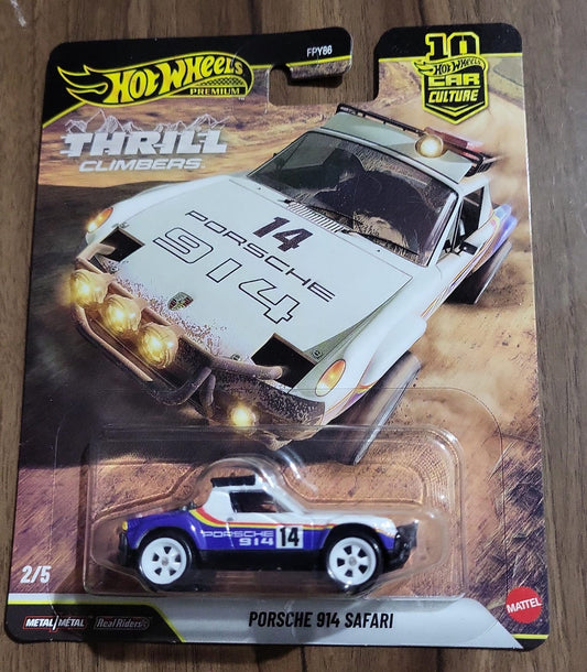 Hot Wheels Thrill Climbers Porsche 914 Safari – Premium | Real Riders | Metal/Metal
