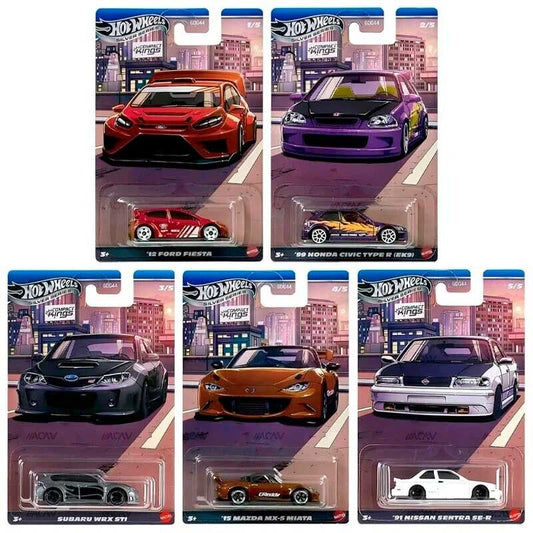 Hot Wheels Silver Series Compact Kings Complete Set (5 Cars)