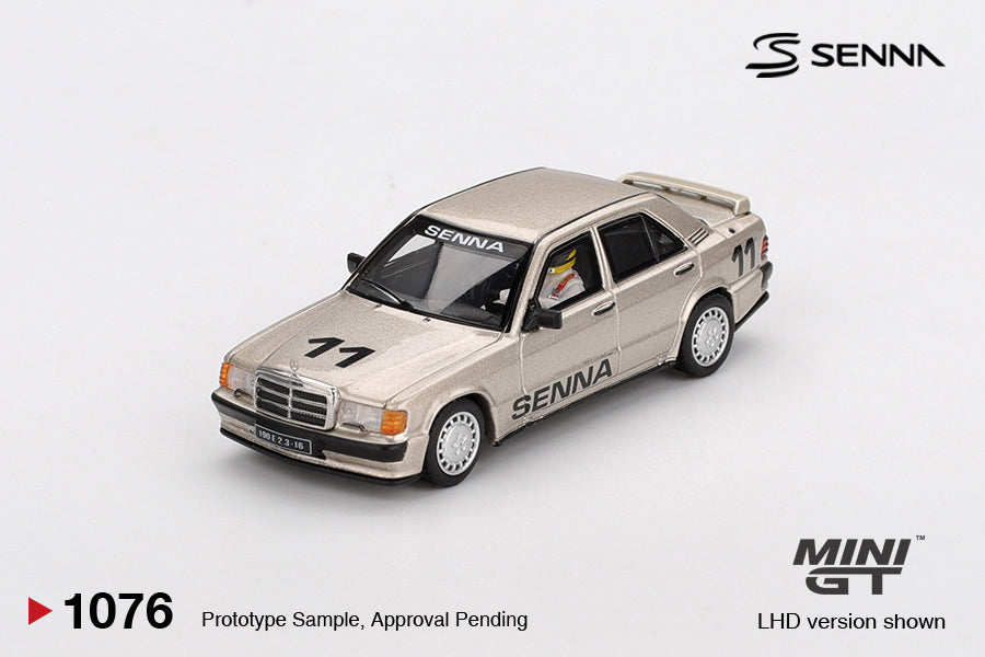 MINI GT #1076 Mercedes-Benz 190E 2.3-16 #11 Ayrton Senna 1984 – 1:64 Diecast
