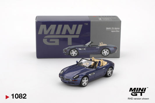 MINI GT #1082 BMW Z8 Alpina Alpine Blue – 1:64 Diecast