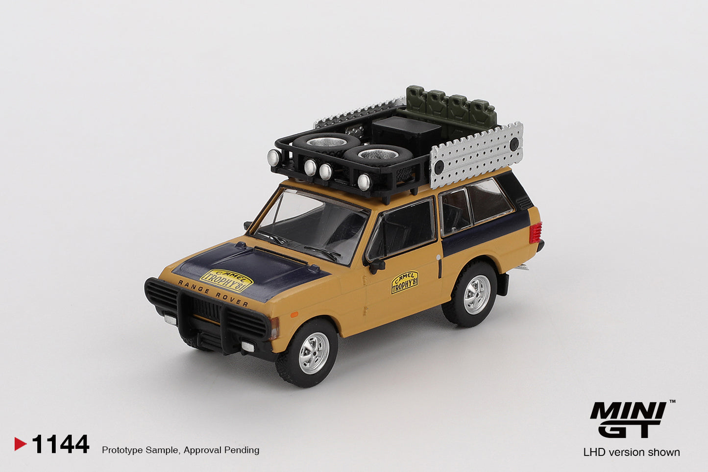 MINI GT #1144 Range Rover 1981 Camel Trophy Sumatra Winner – 1:64 Diecast