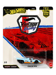 Hot Wheels Vintage Racing Porsche 906 – Premium | Gulf Livery | Real Riders | Metal/Metal