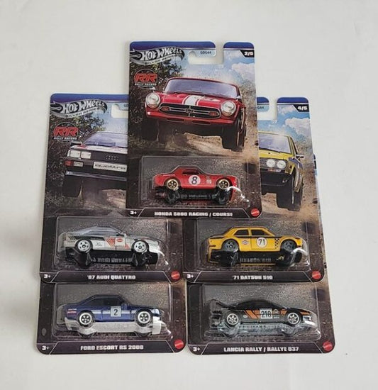 Hot Wheels Silver Series Rally Racers Complete Set (5 Cars)