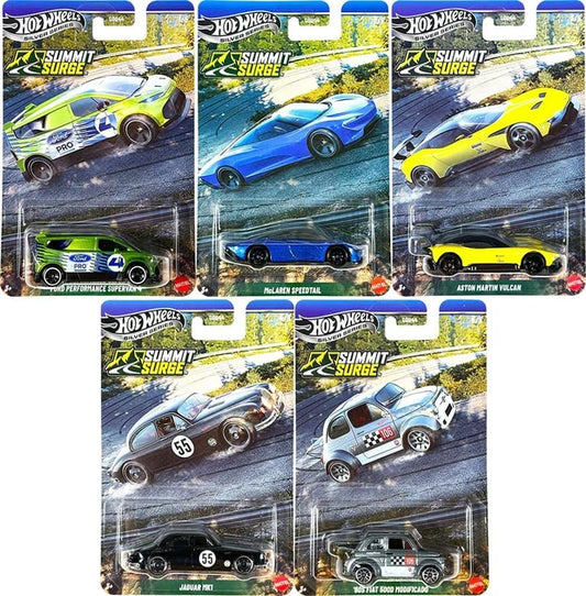 Hot Wheels Silver Series Summit Surge – Complete 5-Car Set